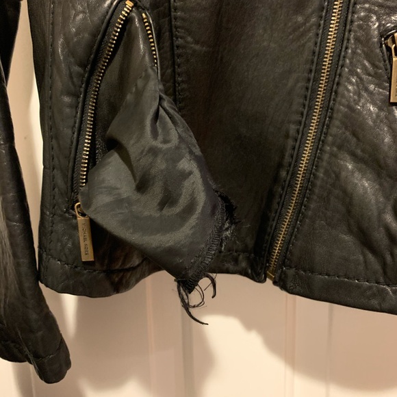 Leather biker jacket - Picture 6 of 7